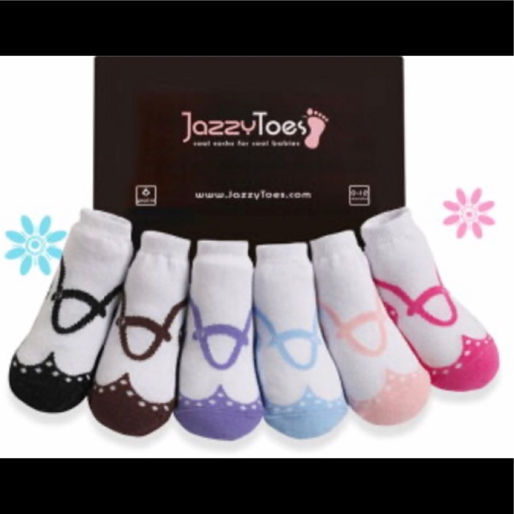 JazzyToes Spectators - 6 Pair Socks